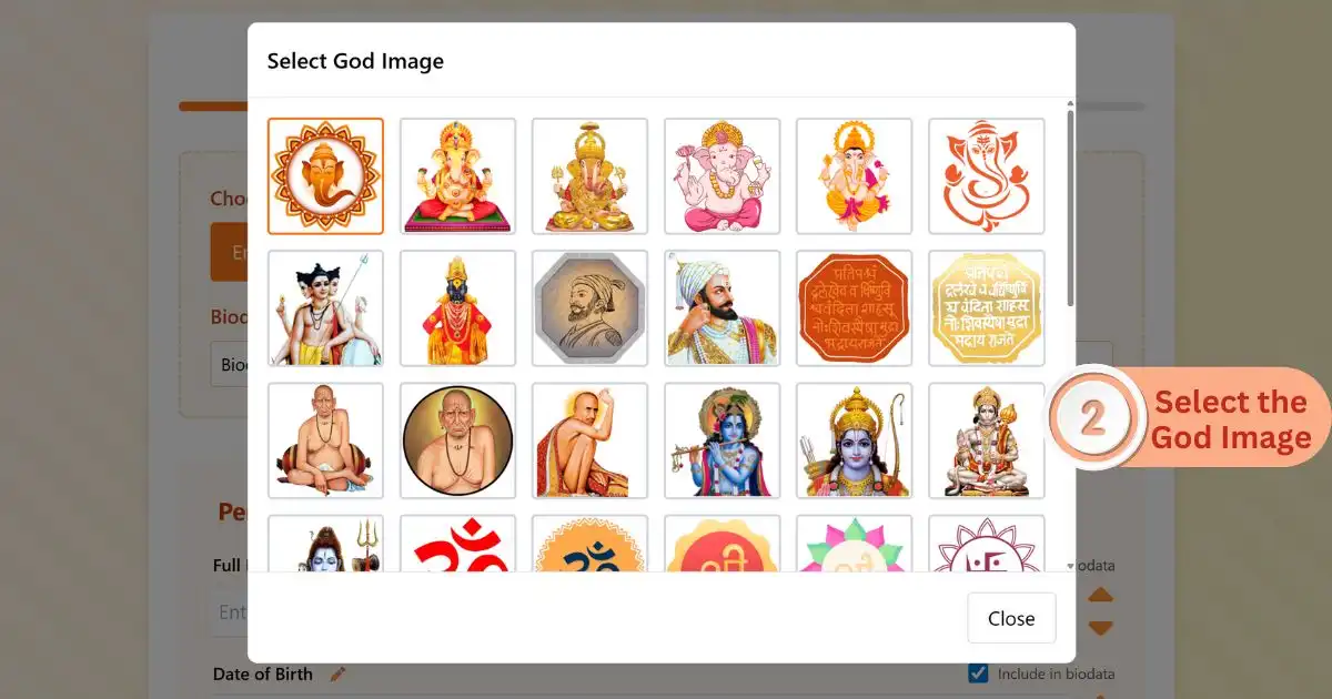 Select God Image